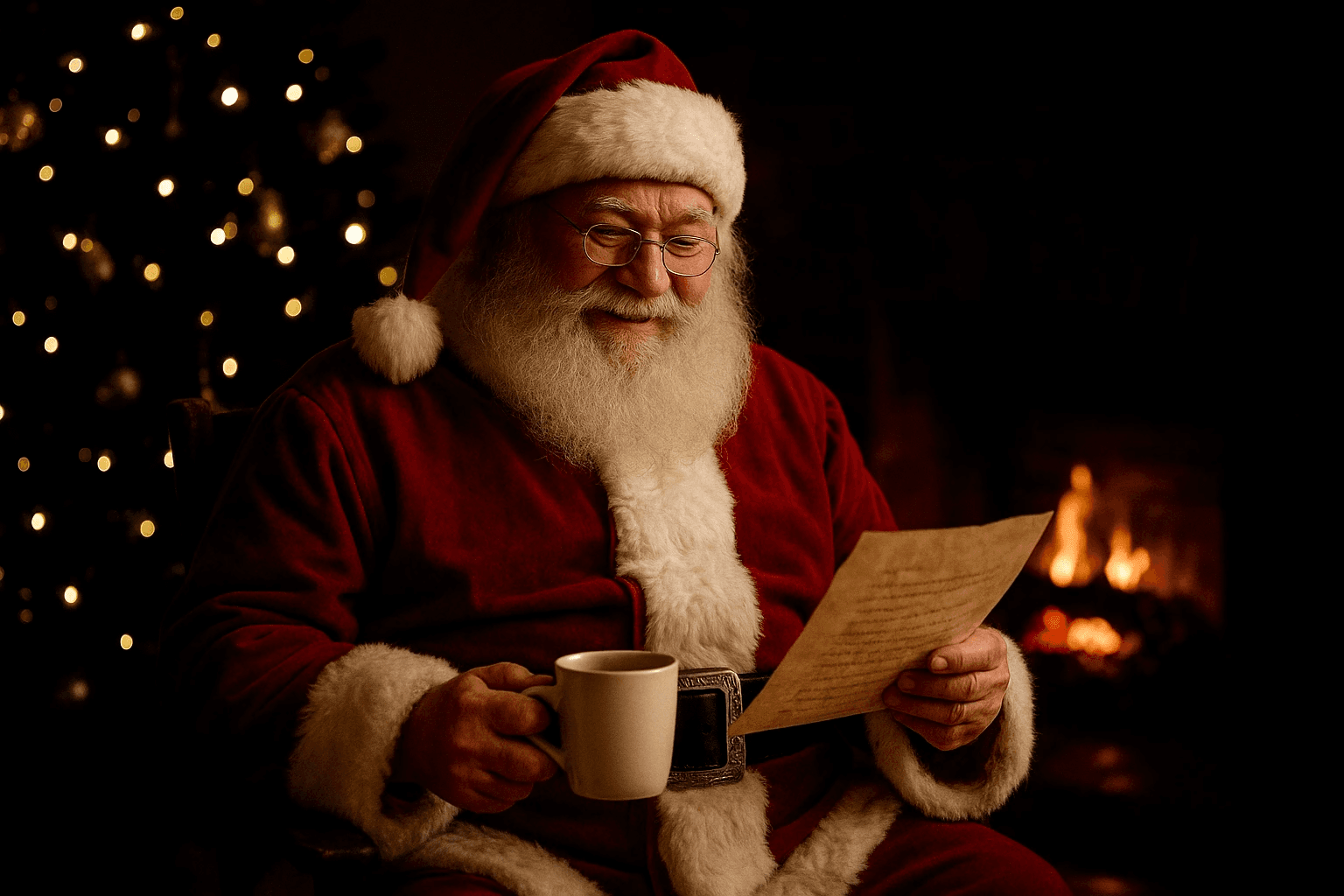 Voix réaliste du Père Noël générée par intelligence artificielle